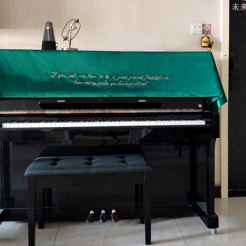 Yuanyuan Velvet Embroidery Piano Hood Eu Style Brief Oins Wind Dust Resistant Half Hood Electronic Violin Geb Geb Children's Violin Cape