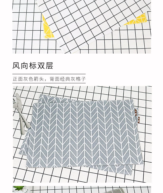 Đôi Simple thảm bảng nhà chống dầu chống bỏng cách mat lanh bảng vải lau tay bát đế lót ly mat pad Tây sáng tạo - Khăn trải bàn khăn trải bàn nhựa pvc