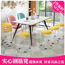 Plastic stool household small stool adult creative simple shoe change stool small round stool fitting room stool clothing store