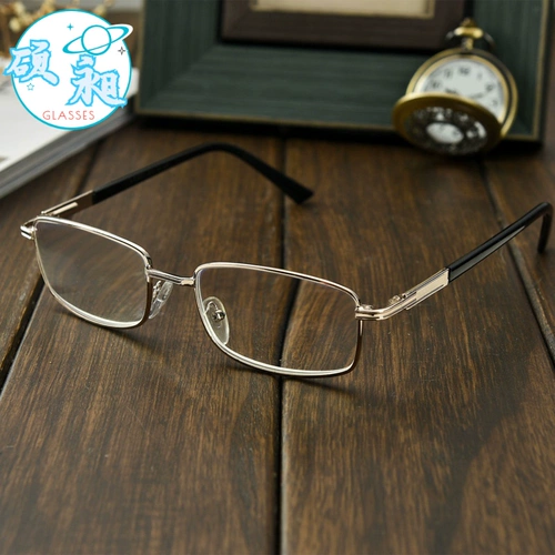 Стеклянная линза носит -устойчивые к миопии очки мода весенняя нога мужская миопия металлическая полка женские миопийские глаза