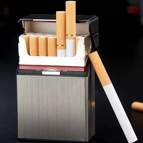 Мужской ультратонкий портативный портсигар, металлический защитный чехол, делается под заказ, простой и элегантный дизайн