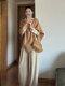 Early Autumn Outfit: Korean Style, Lazy and Elegant, Super Pretty Cape Sweater for Women, Outerwear Shawl, Very Nice Top