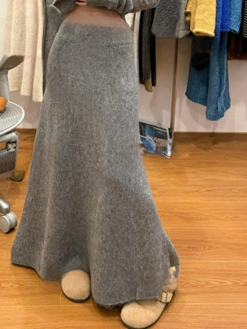 Milaad Style Thickened Half-Skirt Women's Fashion 2025 New Autumn and Winter Thickened Fishtail Skirt Super Beautiful A-Line Long Skirt