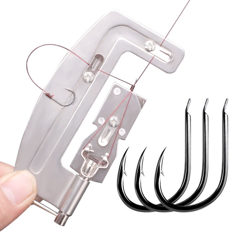 New type of hook binding manual sub-wire stainless steel tie fishing hook bolt hook binding double hook Ishini fish hook tool