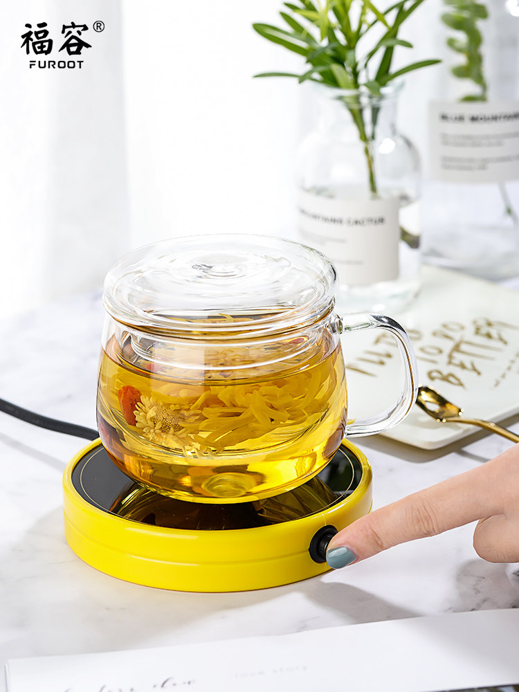 Tea warmer Teapot insulation base Glass teacup heater Constant temperature treasure Household intelligent constant temperature heating coaster