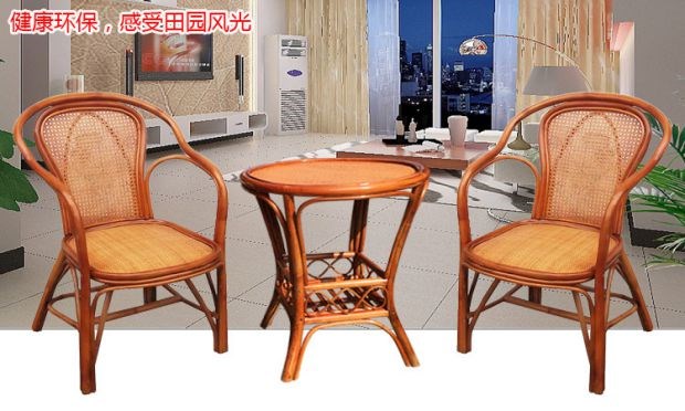 Nội thất ghế mây giải trí ba mảnh ban công ghế ghế wicker ghế cao trở lại thực sự nho duy nhất nghiên cứu - Bàn ghế ngoài trời / sân bộ bàn ghế uống trà ngoài trời