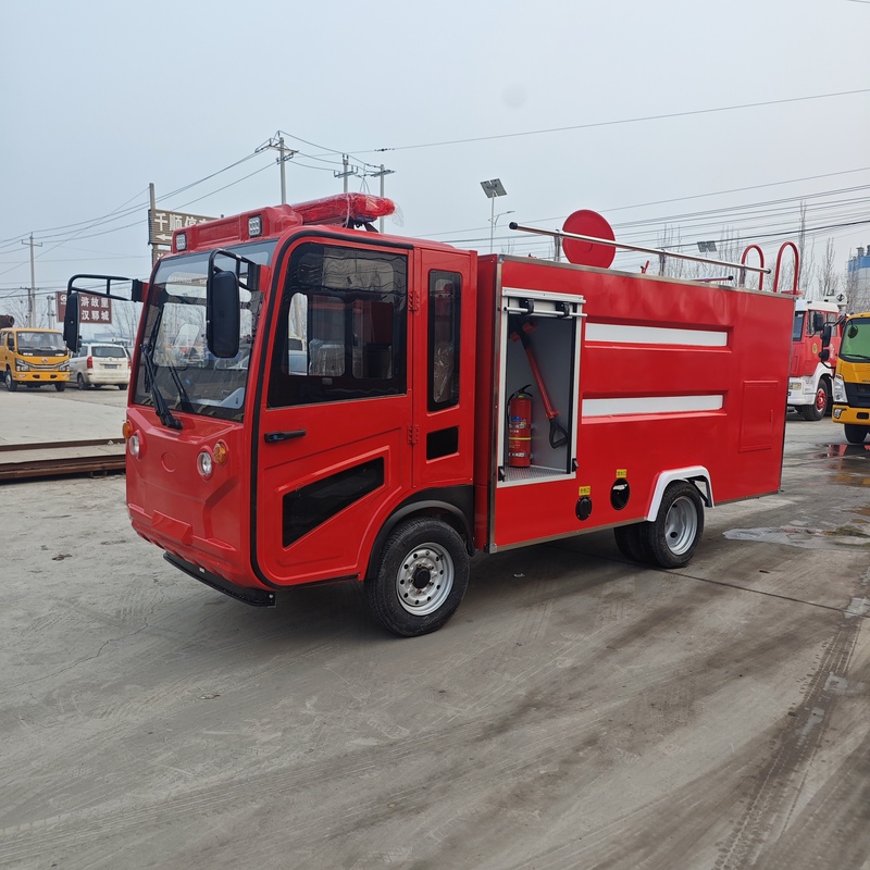 Electric Four-Wheel Fire Truck 1-3 Tons Mini Fire Truck Patrol Car New Energy Small Fire Water Tanker Sprinkler Truck
