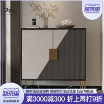  Namei style light luxury dining side cabinet Restaurant wine cabinet integrated against the wall modern simple designer personality storage shoe cabinet