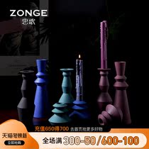 Nordic home Morandi color romantic Candlestick candle decoration table candlelight dinner ceramic ornaments