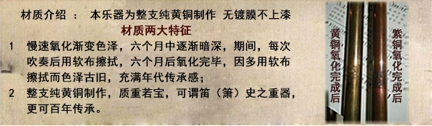 Lỗ đồng thau Bộ sưu tập thương hiệu không có trình độ Trình độ giảng dạy chuyên nghiệp Toàn bộ 8 lỗ hole phiên bản của nhạc cụ Metal Xiao Xiao - Nhạc cụ dân tộc