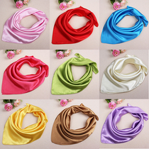Small Fang Towel Scarves Woman Flight Attendant Bank Hotel Professional Scarves Scarf collar Collar Tie Woman Scarlet Hair Scarlet with a small scarf