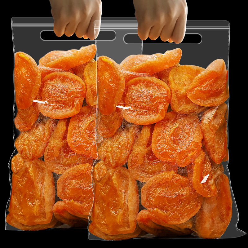 Dried apricots Dried apricots 500g non-Xinjiang apricot meat dried preserved fruit seedless added dried red apricots sweet and sour dried fruit candied snacks
