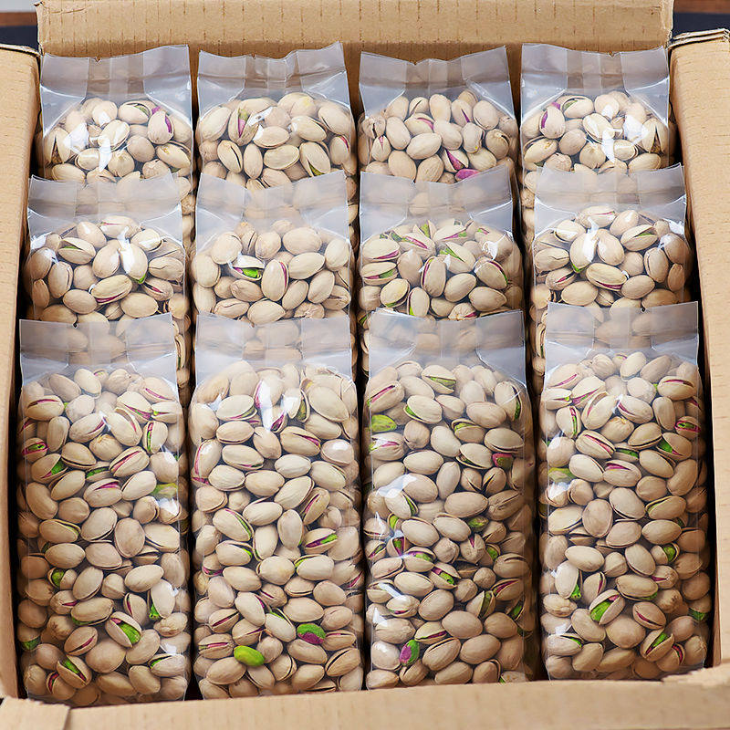 New Year nut gift box original taste pistachio 500g whole box bulk 3 pounds of dried fruit snack batch sender gift