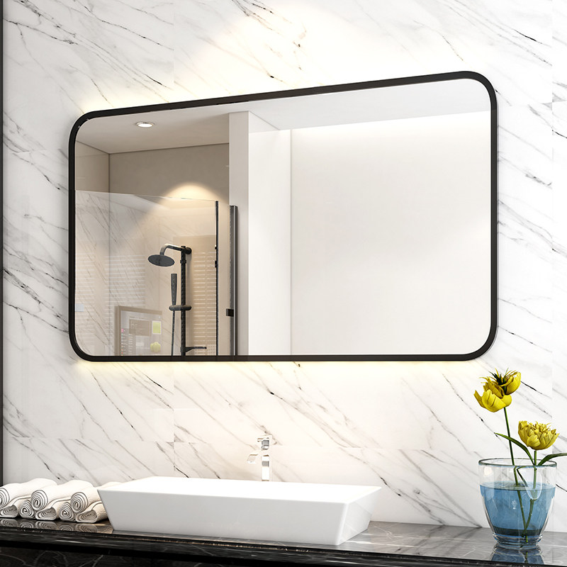Anti-fogging bathroom mirror Dressing Room Mirror Hanging Wall Style Make-up Mirror Wall-mounted Free bathroom with wall Bathroom Toilet