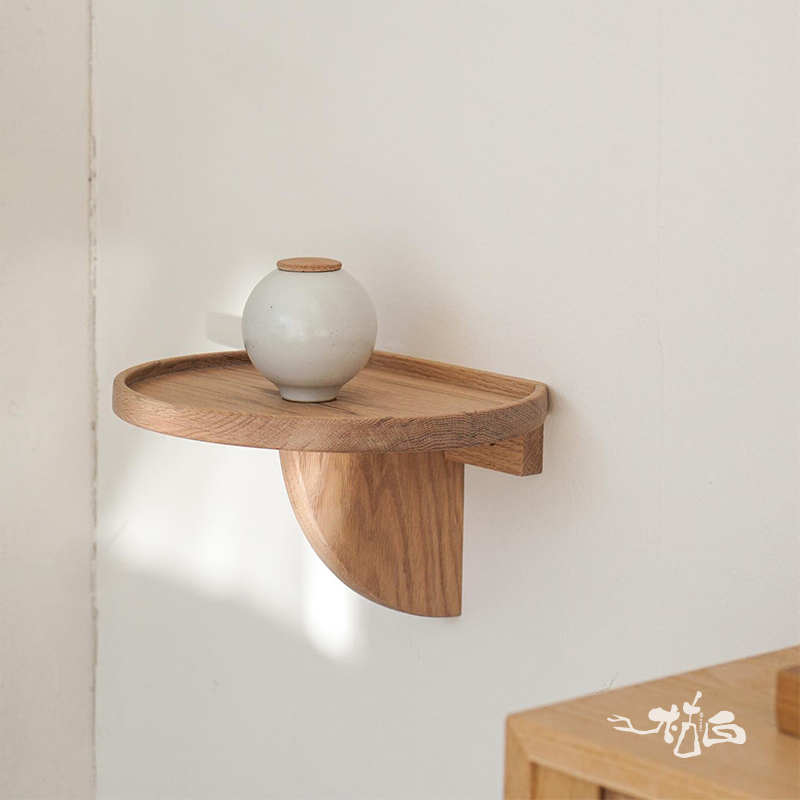 White Wall-Mounted Shelf, Solid Wood Single Shelf, Trendy Living Room Decorative Shelf, Wall-Mounted Candle Holder Storage Rack White Wall-Mounted Shelf, Solid Wood Single Shelf, Trendy Living Room Decorative Shelf, Wall-Mounted Candle Holder Storage Rack