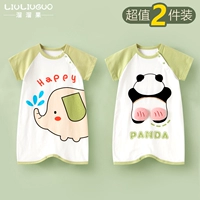 Короткая одежда (зеленый маленький слон+пердускую панду)