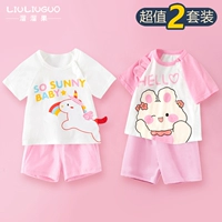 Костюм с короткими рукавами (единорог + маленький красивый кролик)