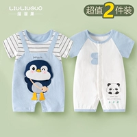 С короткими рукавами (полосатый пингвин + мини-панда)