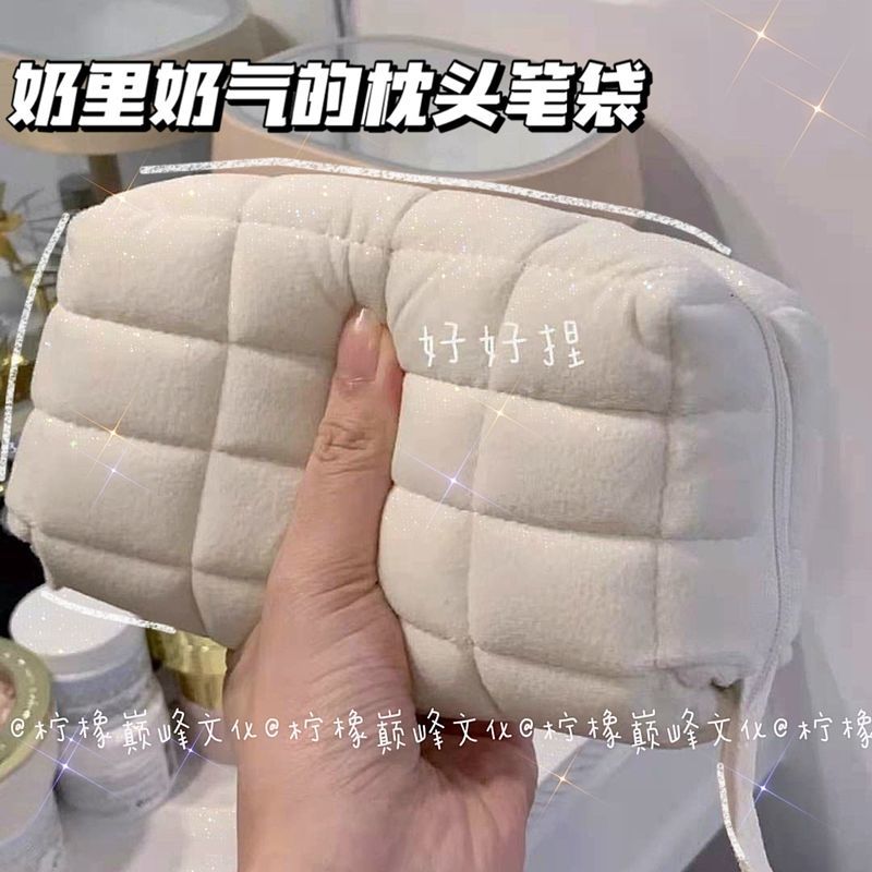 Net red with the same pillow pen bag large-capacity pillow bag student pen bag nap pen bag student stationery box pencil case