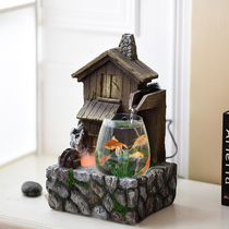 Small fish tank aquarium living room small office desktop creative home transparent ecological mini goldfish tank