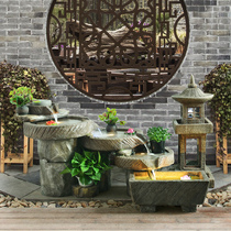 Large Villa flowing water goldfish tank courtyard rockery home aquarium balcony landscape Zen decoration fish pond