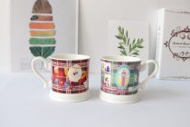 Clearance buy one get one free retro style creative illustration decals mug breakfast cup coffee non Cup