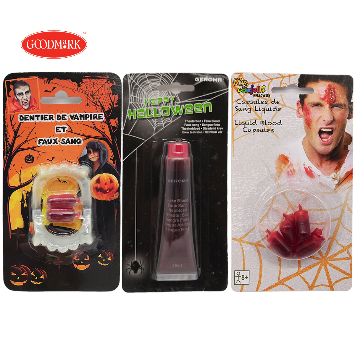 Fake Plasma Fake Blood Capsule Suit Zombie Vampire Fake Tooth Emulation Blood Can Wash Halloween Cos