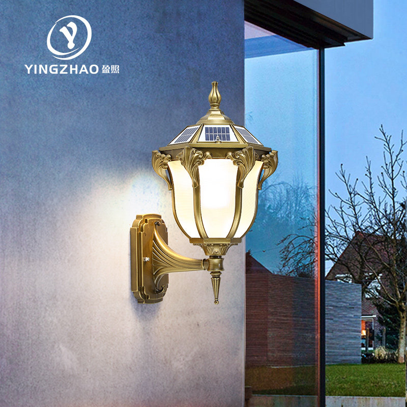 Wall Lamp Solar Led Ultra Bright Outdoor Waterproof Villa Gate Balcony Veranda Outdoor Wall Retro Courtyard Lamp