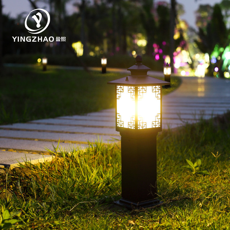 Outdoor Lights Waterproof New Chinese Antique Garden Villa Grass Terrace Light Outdoor Patio Community Home Led Meadow Buried Light