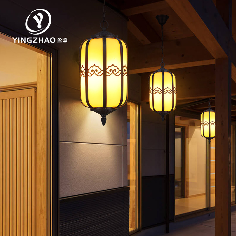 Outdoor lamp waterproof New Chinese garden Garden Pavilions gallery Villa Large Doorway Balcony Hallway veranda Courtyard Chandelia
