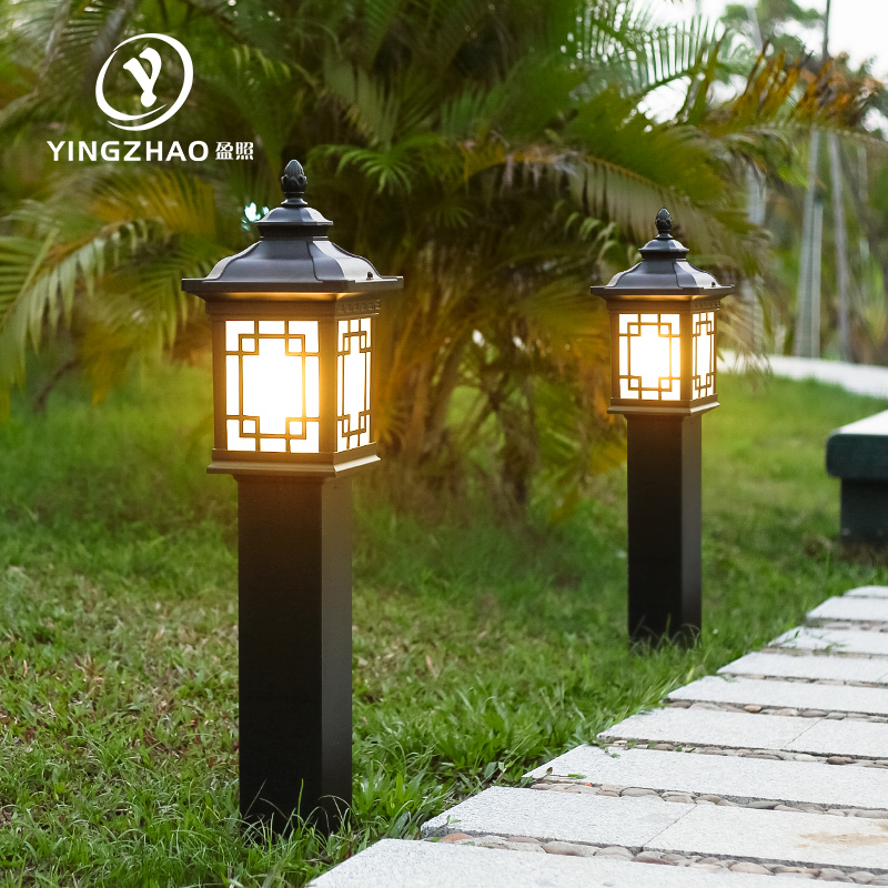 Villa Lamp Garden Outdoor Waterproof New Chinese Retro Led Grass Terrace Light Outdoor Patio Community 220v Meadow Buried Light