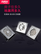 Copper Floor Drain Deodorizer COVER CORE TOILET SEWER WASHING MACHINE DUAL-USE SHOWER ROOM ANTI-INSECT