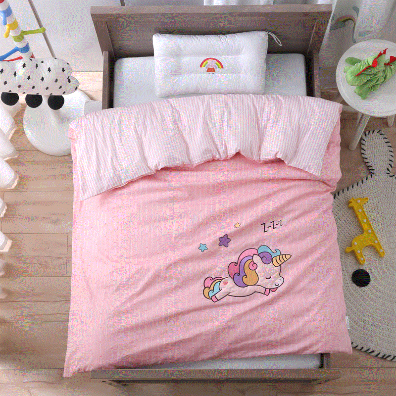 Bé nhà trẻ chăn bông ba mảnh lõi giường bông nap chứa nhập học trẻ em cho trẻ em là bộ đồ giường lõi - Bộ đồ giường trẻ em 	bộ chăn ga cho bé gái