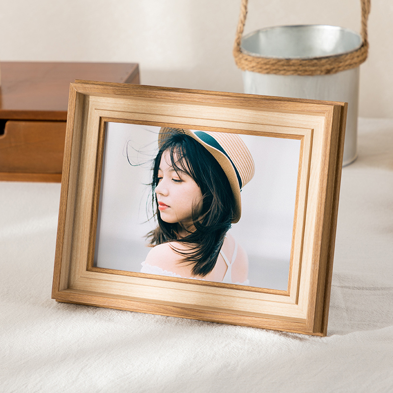 Minimalist European-Style Photo Frame with a High-End Feel, Suitable for Printing Photos in Sizes 5X6, 7X8, 10X12, 10inch A4, and Wall-Mounted Photo Frames