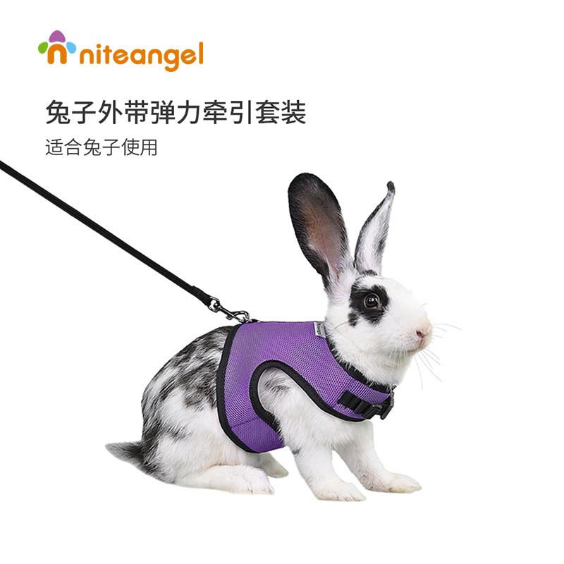 Niteangel Aitpet rabbit traction rope with rabbit rope Rabbit rabbit supplies vest-style anti-loss bolt clothes
