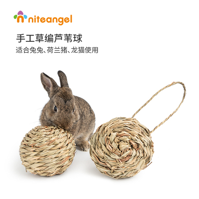 Niteangel Aite grass ball rabbit totoro totoro голландская свиная трава, домашние животные, кролики молярные игрушки