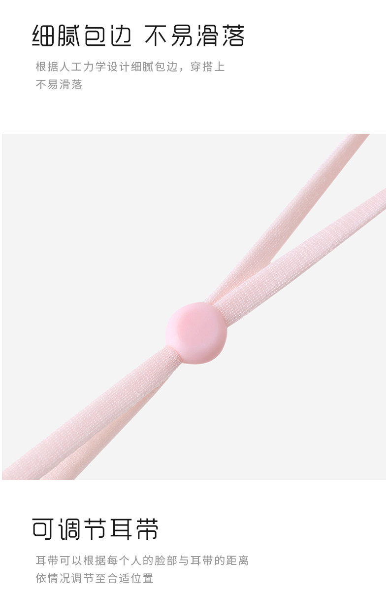 【中國直郵】 茉莉尋 腮紅防曬護眼角面罩3d立體口罩夏女防塵防紫外線 甜鹽蜜桃粉*1