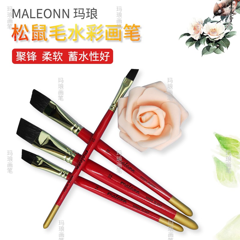 Grey Mouse wool watercolor painting pen sketched pen sword-shaped pen knife shaped pen squirt wool water powder painting pen propylene oil drawing wire pen