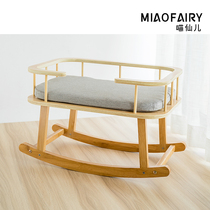 Cat bed cat Nest Villa net red cat nest four seasons universal wooden double layer winter summer cute princess nest cat supplies