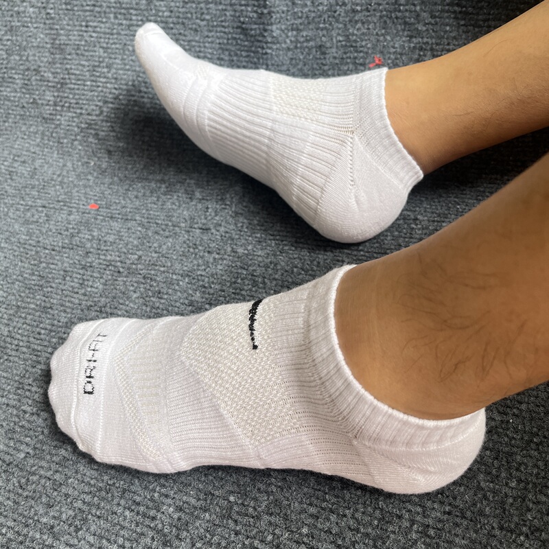 Pure Cotton Socks for Men, Towel-Soled Sports Socks, Compression Socks, Short-Tube Sweat-Absorbent, Breathable, Anti-Odor Low-Cut Boat Socks for Women