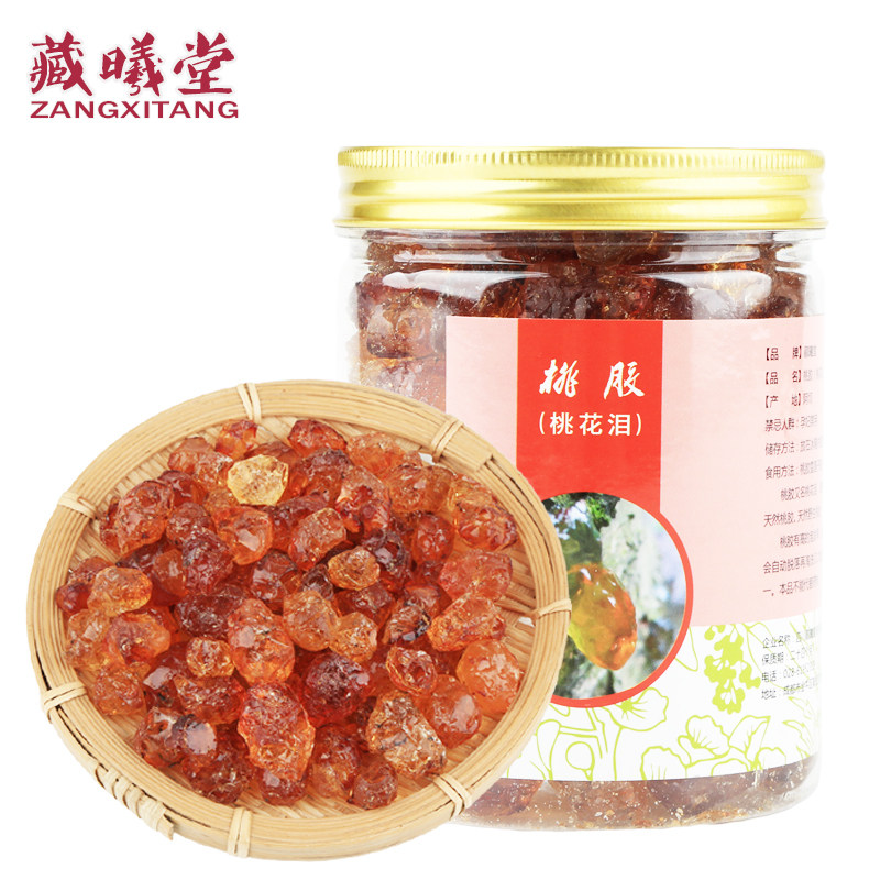 Hidden Xi Tang Sichuan Adam Peach Gum 250 gr * 1 Jar Of Peach Tears Can Be Matched With Snow Lotus Seeds