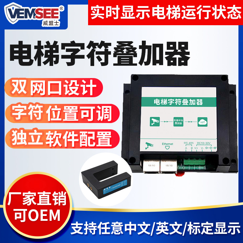 Elevator Character Superimposed floor Elevator Running surveillance photographic lens Real time display of Internet film superimposed