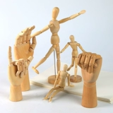 博格利诺 Деревянная кукла, минифигурки, подвижный художественный физиологичный деревянный человек, комиксы, марионетка, 12 дюймов