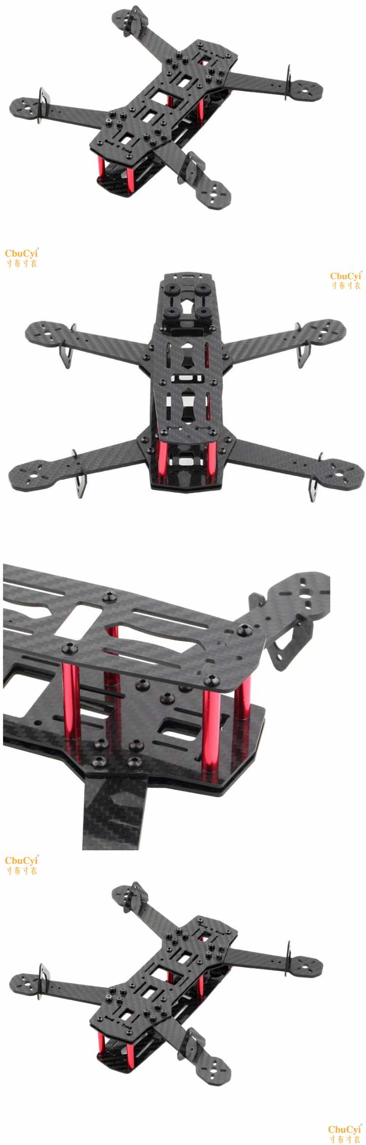 QAV250 Rack Máy bay RC siêu bền bằng sợi carbon siêu bền thông qua điều khiển từ xa máy bay không người lái - Mô hình máy bay / Xe & mô hình tàu / Người lính mô hình / Drone mo hinh may bay
