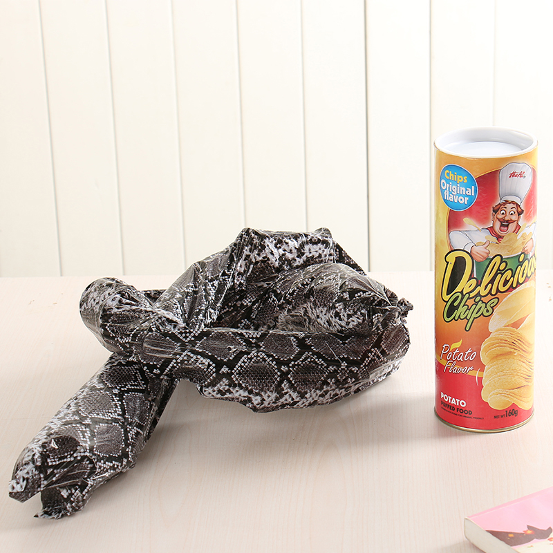 Simulation Potato Chip Snake Potato Chip Bucket Tricky Toy Scary Gift Tricky Spoof Artifact Net Red Prank