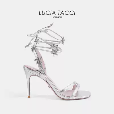 LUCIA TACCI(LI Ziting, Zhang Yuqi, Yang Chaoyue, the same style)Star strap design high-heeled SANDALS