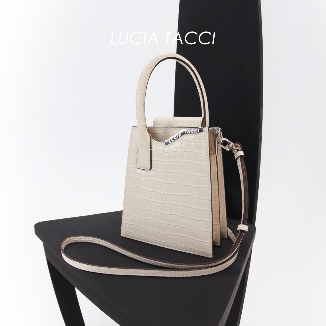 LUCIA TACCI(2021ss original designer new) square organ Hand bag bag New