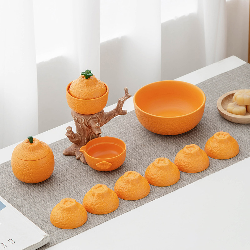 Great Italian Kung Fu Automatic Tea Set Gift Box Suit Kit of Chinese Home Light Luxury Office Ceramic Tea Maker-Taobao