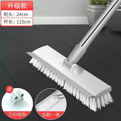 Floor brush Powder room brush Floor brush Long-handled bristles Household toilet bathroom wall cleaning tool Brush tile