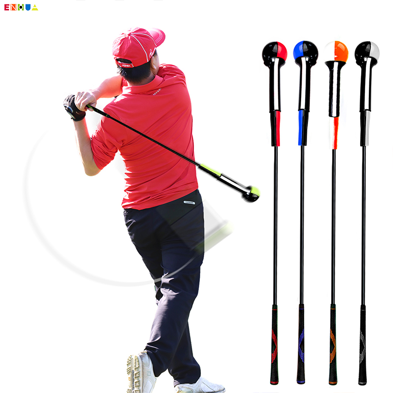 Golf swing trainer 100cm new bicolor head hot body bar indoor golf training equipment-Taobao